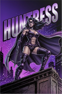 Huntress Poster – DC Comics Wall Art Print, Superhero Decor mug #