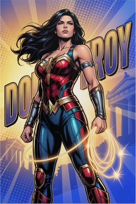 Donna Troy Poster – DC Comics Wall Art Print, Superhero Decor tote bag #