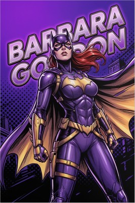 Batgirl Poster – DC Comics Wall Art Print, Superhero Decor Mouse Pad 6553