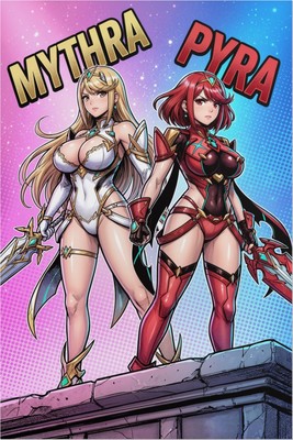 Mythra & Pyra posters