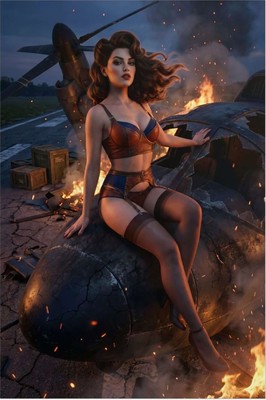 Fallout Pin-Up Woman Poster – Fallout Wall Art Print, Wasteland Decor mug #