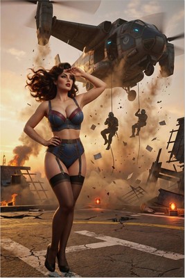 Fallout Action Woman Poster – Fallout Wall Art Print, Post Apocalyptic Decor tote bag #