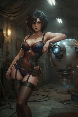 Fallout Woman Poster – Fallout Wall Art Print, Wasteland Game Decor Mouse Pad 6607
