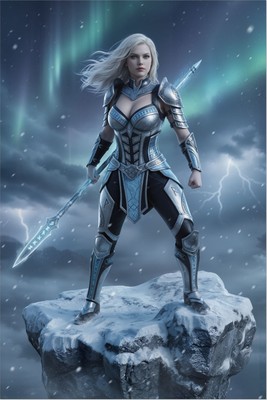 Valkyrie Poster – Marvel Wall Art Print, Asgardian Warrior Decor Mouse Pad 6614
