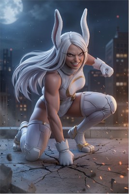 Mirko Poster – My Hero Academia Wall Art Print, Anime Heroine Decor mug #