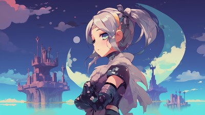 Silver Wolf mouse pad