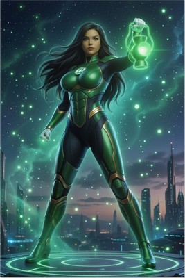 Jessica Cruz Poster – DC Comics Wall Art Print, Heroine Decor Mouse Pad 6646