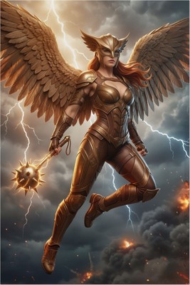 Hawkgirl Poster – DC Comics Wall Art Print, Heroine Decor tote bag #