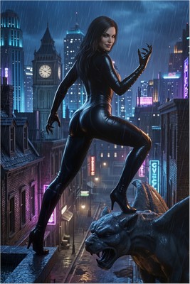 Black Cat Poster – Marvel Wall Art Print, Comic Heroine Decor mug #