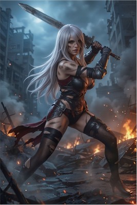 A2 Poster – NieR Automata Wall Art Print, Sci Fi RPG Decor tote bag