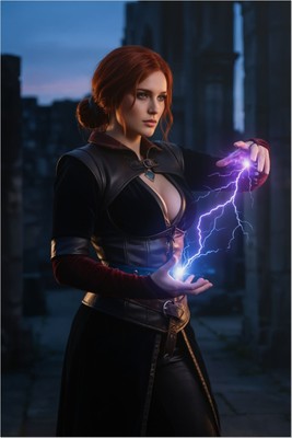 Triss Merigold Poster – The Witcher Wall Art Print, Fantasy Mage Decor Mouse Pad 6677