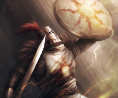 Solaire of Astora mouse pad