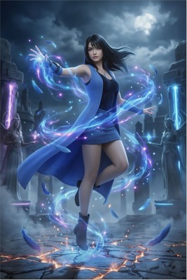 Rinoa Heartilly Poster – Final Fantasy Wall Art Print, RPG Heroine Gift Decor Mouse Pad 6719
