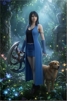 Rinoa Heartilly Poster – Final Fantasy Wall Art Print, Iconic RPG Heroine Decor tote bag #