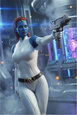 Mystique Poster – Marvel Wall Art Print, Shape Shifting Villain Decor tote bag #