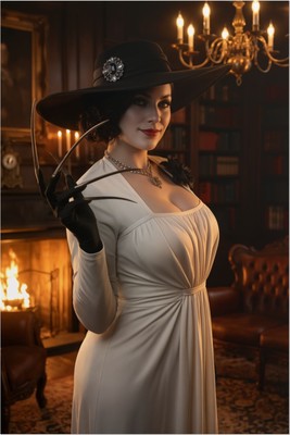 Lady Dimitrescu Poster – Resident Evil Wall Art Print, Gothic Villain Decor Mouse Pad 6733