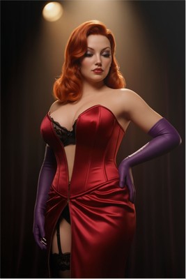 Jessica Rabbit Poster – Classic Animation Wall Art Print, Vintage Decor mouse pad
