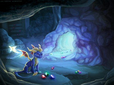Sparx the Dragonfly mouse pad