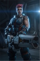 Zarya Poster – Overwatch Wall Art Print, Tank Heroine Decor mug #