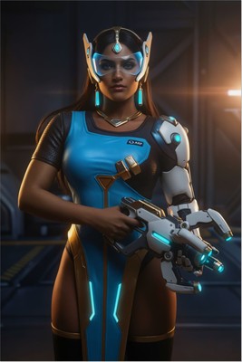 Symmetra Poster – Overwatch Wall Art Print, Architect Heroine Decor Mouse Pad 6770