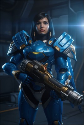 Pharah Poster – Overwatch Wall Art Print, Rocket Soldier Heroine Decor mug #