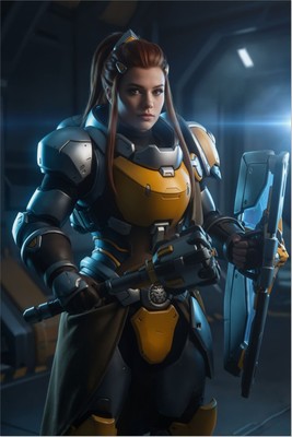 Brigitte Poster – Overwatch Wall Art Print, Support Heroine Decor tote bag #