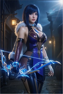 Yelan Poster – Genshin Impact Wall Art Print, Hydro Heroine Decor tote bag #