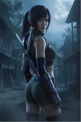 Yuffie Poster – Final Fantasy Wall Art Print, Iconic Ninja RPG Heroine Decor tote bag #