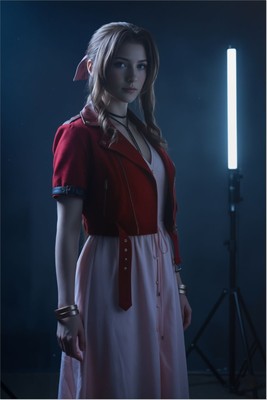 Aerith Poster – Final Fantasy Wall Art Print, Iconic RPG Heroine Decor Poster #6798