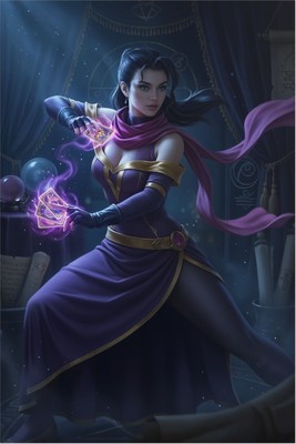 Rose Poster – Street Fighter Wall Art Print, Mystic Heroine Decor mug #