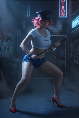 Poison Poster – Street Fighter Wall Art Print, Fighting Game Heroine Decor Poster #6808