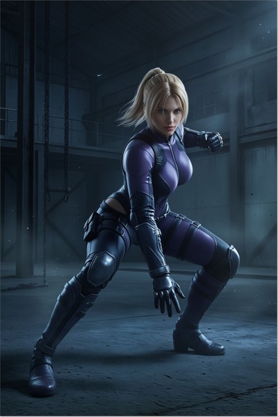 Nina Williams Poster – Tekken Wall Art Print, Assassin Heroine Decor Tank Top