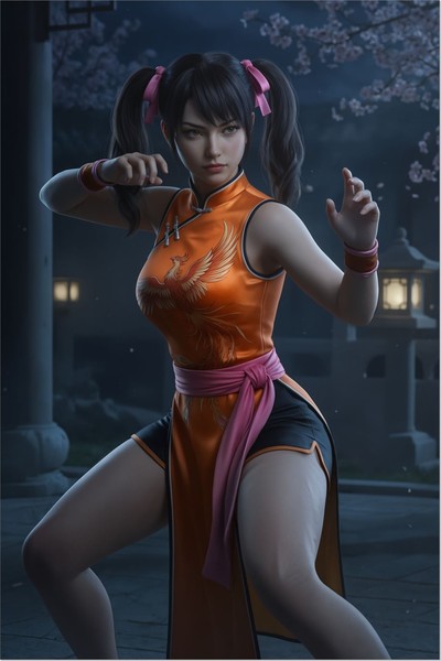 Ling Xiaoyu Poster – Tekken Wall Art Print, Fighting Game Heroine Decor poster