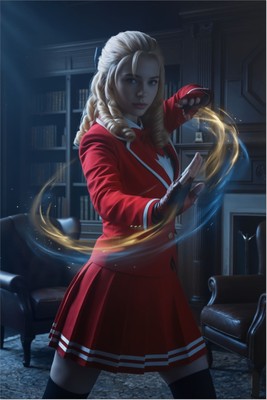 Karin Poster – Street Fighter Wall Art Print, Fighting Game Heroine Decor Poster #6820