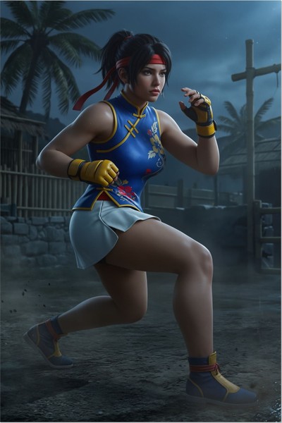 Josie Rizal Poster – Tekken Wall Art Print, Fighting Game Heroine Decor Mouse Pad 6825