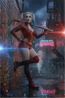 Harley Quinn Poster – DC Comics Wall Art Print, Iconic Comic Anti-Heroine Decor Poster #6830