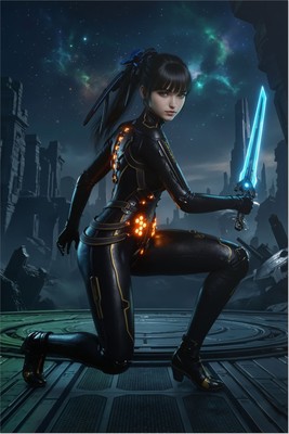 EVE Poster – Stellar Blade Wall Art Print, Legendary Android Warrior Decor tote bag