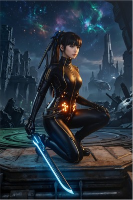 EVE Poster – Stellar Blade Wall Art Print, Sci-Fi Warrior Decor tote bag