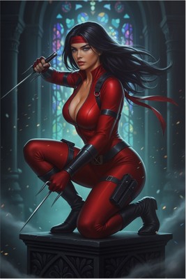 Elektra Poster – Marvel Wall Art Print, Assassin Heroine Decor mug #