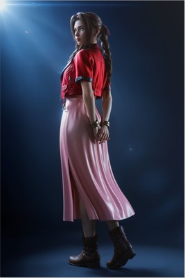 Aerith Poster – Final Fantasy Wall Art Print, RPG Gamer Decor mug #