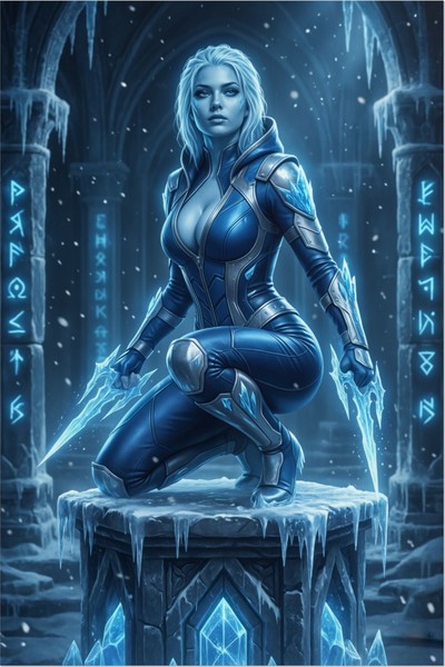 Frost Poster – Mortal Kombat Wall Art Print, Ice Warrior Decor tote bag #