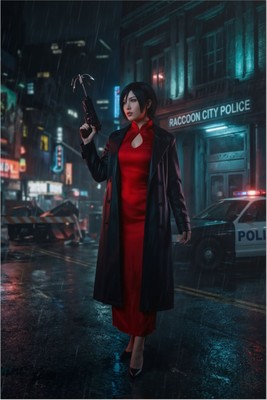 Ada Wong Poster – Resident Evil Wall Art Print, Action Heroine Decor Poster #6902