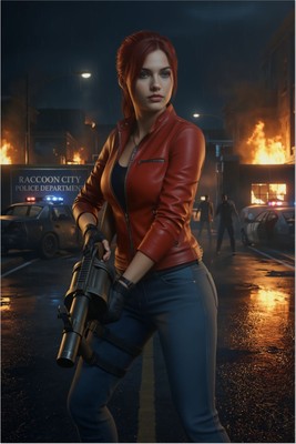 Claire Redfield Poster – Resident Evil Wall Art Print, Survival Gamer Decor mug #