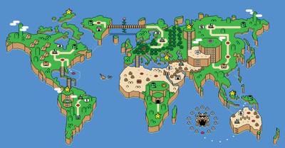 Super Mario World mouse pad
