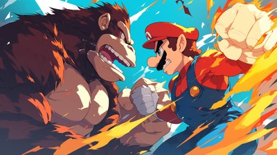 Super Smash Bros mouse pad