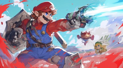 Super Smash Bros mouse pad