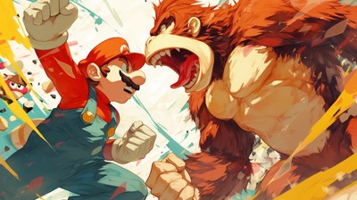Super Smash Bros mouse pad