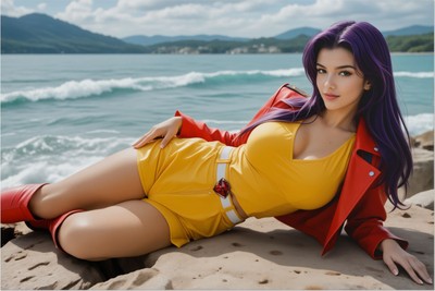 Faye Valentine Poster – Cowboy Bebop Wall Art Print, Cyberpunk Anime Decor mug #