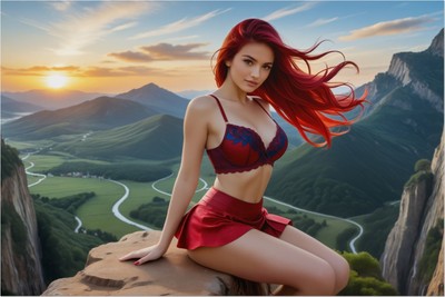 Erza Scarlet Poster – Fairy Tail Wall Art Print, Magic Warrior Anime Decor mug