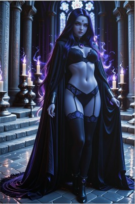 Raven Poster – DC Gothic Wall Art Print, Fantasy Decor calendar